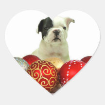 Christmas French Bulldog Sticker