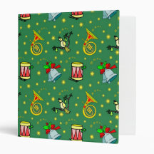 Christmas – French Horns & Magenta Drums 3 Ring Binder