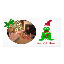 Christmas Frog Photo Card