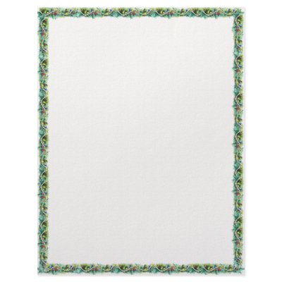 Christmas Garland Letterhead by Firecrackinmama