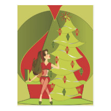Christmas Genie Postcards