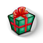 Christmas Gift Box Button