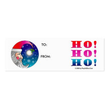 Christmas Gift Cards - Santa Moon Ho Ho Ho! Business Card Templates