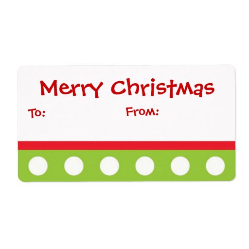 Christmas Gift Labels
