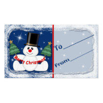 Christmas gift tag4 business card template