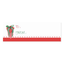 Christmas Gift Tag Business Card