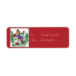 Christmas gift tag cartoon elf cute