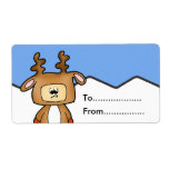 Christmas gift tag shipping labels