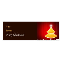 Christmas Gift Tag - Skinny Business Card