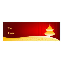Christmas Gift Tag - Skinny Business Card