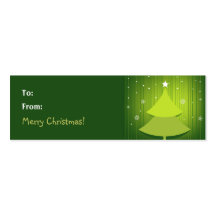 Christmas Gift Tag - Skinny Business Card