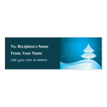 Christmas Gift Tag - Skinny Business Card