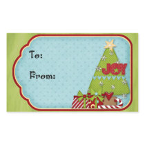 Christmas Gift tag Rectangular Sticker