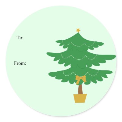 Christmas Gift Tag Stickers by eventfulcards