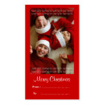 Christmas Gift tags: Christmas bell Business Card Templates