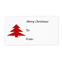 Christmas Gift Tags Custom Shipping Labels
