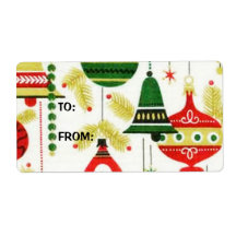 CHRISTMAS GIFT TAGS PERSONALIZED SHIPPING LABELS