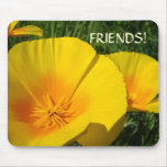 CHRISTMAS GIFTS FRIENDS! Poppy Flower Mousepad