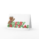 Christmas Gingerbread Cookie Greeting Card