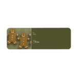Christmas gingerbread cookie gift tag labels