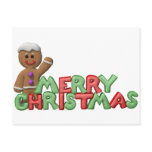 Christmas Gingerbread Cookie Postcards