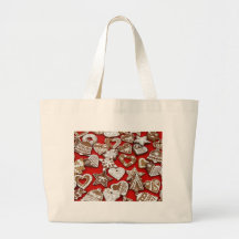 Christmas Gingerbread Cookies Canvas Bag