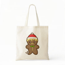 Christmas Gingerbread Man Canvas Bags