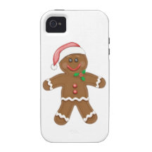 Christmas Gingerbread man iPhone 4/4S Case