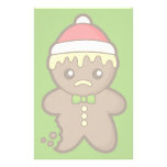 Christmas Gingerbread Man Personalised Stationery
