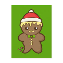 Christmas Gingerbread Man Postcards