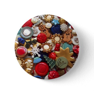 Christmas Gingerbread Men Buttons by thebuttonlady