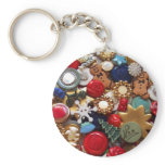 Christmas Gingerbread Men Buttons keychains