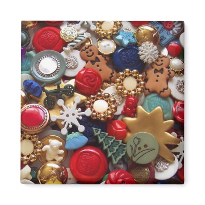 Christmas Gingerbread Men Buttons by thebuttonlady