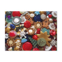 Christmas Gingerbread Men Buttons