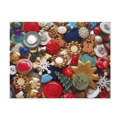Christmas Gingerbread Men Buttons by thebuttonlady