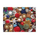 Christmas Gingerbread Men Buttons postcards