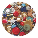 Christmas Gingerbread Men Buttons