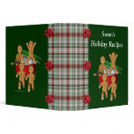 Christmas Gingerbread Men Holiday Recipe Binder