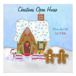 Christmas Gingerbread Open House  Invitation