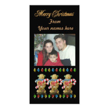 Christmas Gingerbread Photo card