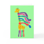 Christmas Giraffe card