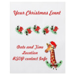 Christmas Giraffe flyers