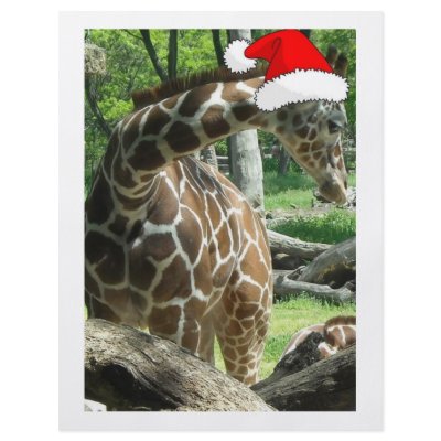Christmas Giraffe Flyer by Incatneato