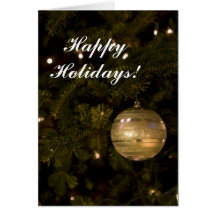 Christmas Glimmer, Happy Holidays! Greeting Card