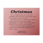 Christmas Glory to God Forever 1 Timothy 1-15 Post Card