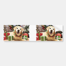 Christmas - Golden Retriever - Abby Bumper Stickers