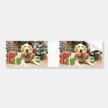 Christmas - Golden Retriever - J.J. Bumper Sticker