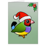 Christmas Gouldian Finch Greeting Cards