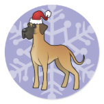 Christmas Great Dane Stickers