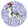 Christmas Great Dane Stickers